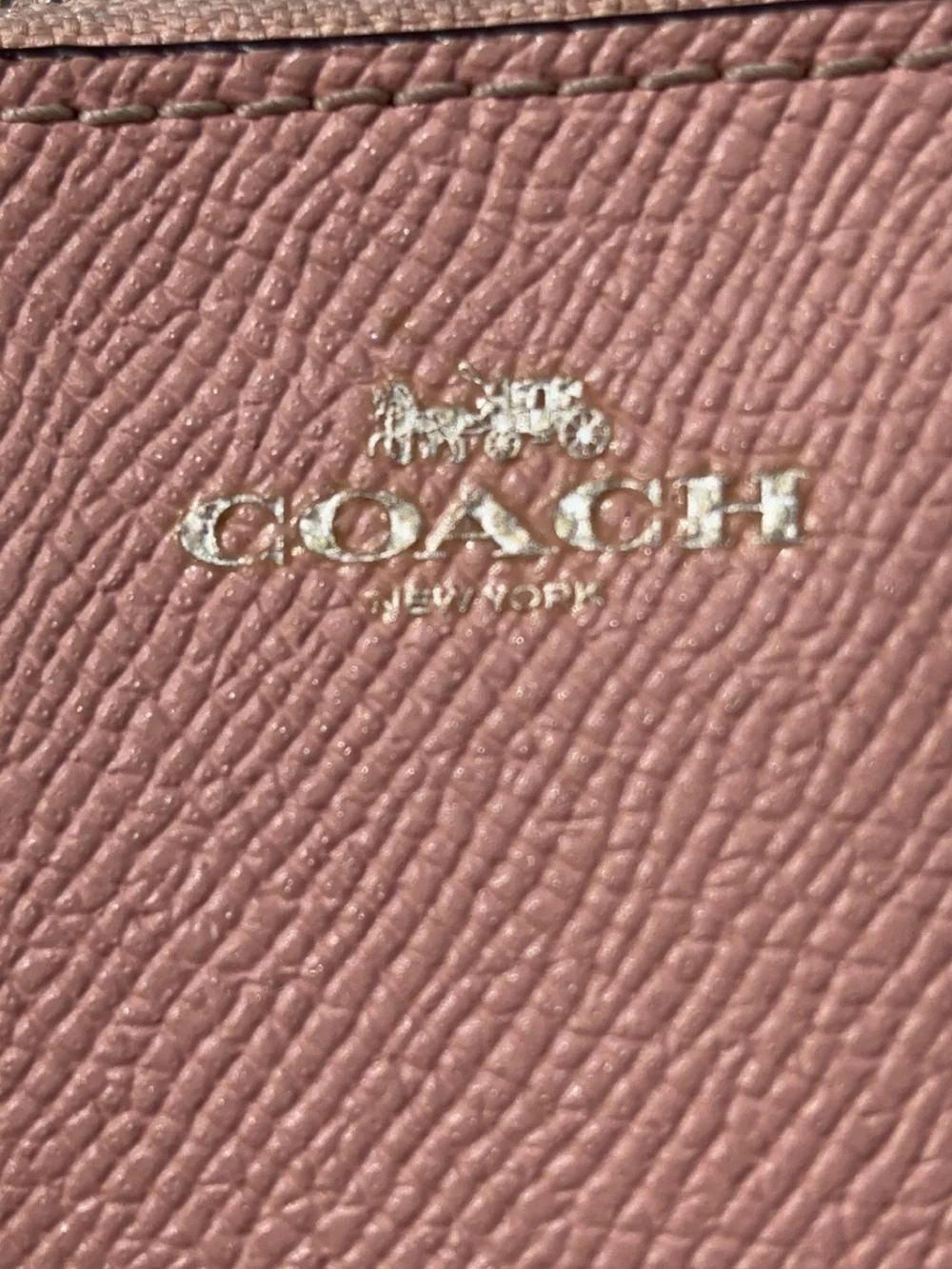 Coach compact leather
